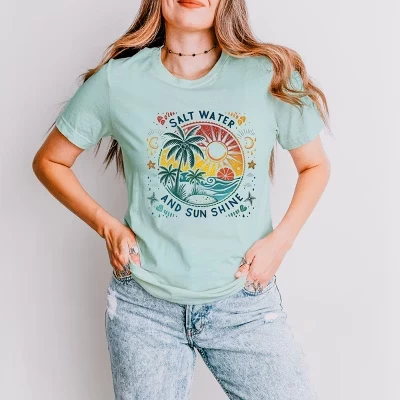 Футболка с коротким рукавом Salt Water And Sun Shine Circle из морской пены