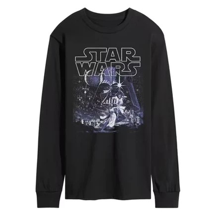 Мужской лонгслив STAR WARS «Арт-постер», черный