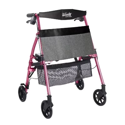 Роллатор Stander Wonder Rollator Plus, складной, розовый