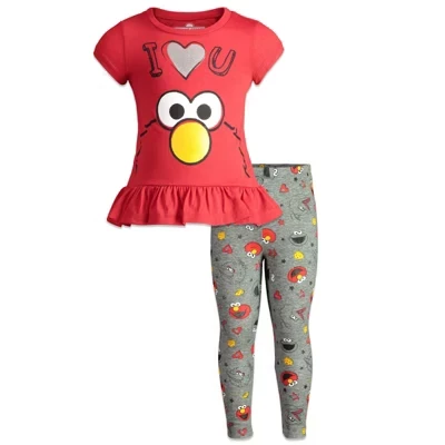 Комплект для девочек Sesame Street, красный