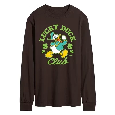 Мужская футболка с длинным рукавом Lucky Duck Club с графическим рисунком