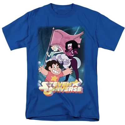 Футболка для взрослых с флагом Crystal Gem Flag royal