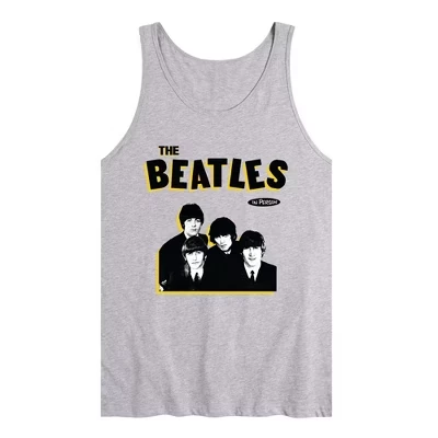 Мужская майка The Beatles 1965, серый меланж