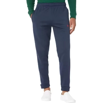 Мужские флисовые джоггеры U.S. POLO ASSN. с лампасами, синие