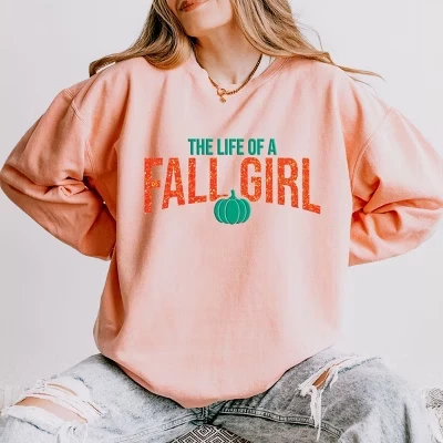 The Life Of A Fall Girl Puff/Блеск - Женская легкая одежда, окрашенная в персиковый цвет