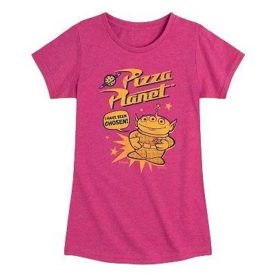 Футболка Toy Story Pizza Planet для девочек, фуксия