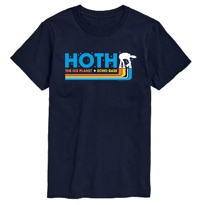 Мужская футболка Hoth Horizontal Chest Hit с коротким рукавом и графическим принтом, синяя