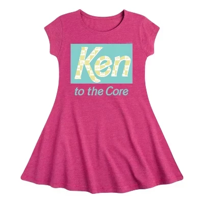 Графичное платье с коротким рукавом Ken to the Core Fit & Flair цвета Хизер фуксия