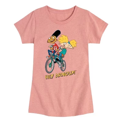 Приталенная футболка с коротким рукавом и графическим рисунком Arnold and Gerold Bike розового цвета