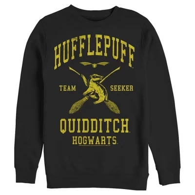 Мужская толстовка Hufflepuff Quidditch Seeker черного цвета