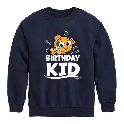 Свитшот для мальчиков Disney Birthday Kid флисовый, синий
