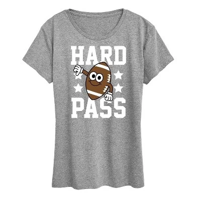 Женская футболка с коротким рукавом Hard Pass Football с графическим рисунком