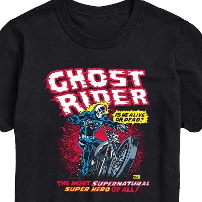 Men's -  - Ghost Rider Short Sleeve Graphic T-Shirt black