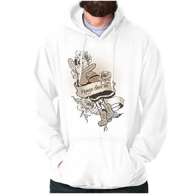 Худи унисекс Brisco Brands Olive Oyl, белое