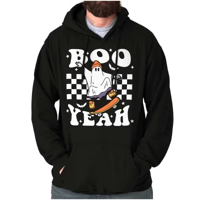 Крутой скейтбординг Ghost Boo Yeah Толстовка с капюшоном для женщин и мужчин черный