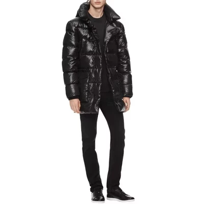 Мужская куртка-пуховик Calvin Klein Oversized, стеганая, черная