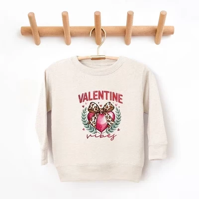Молодежный ультрамягкий свитшот с графическим принтом Coquette Valentine Vibes natural