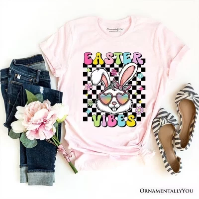 Женская футболка OrnamentallyYou Easter Bunny, розовая