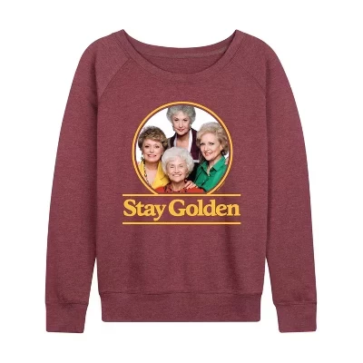Женский лонгслив The Golden Girls, бордовый меланж
