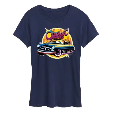 Женская футболка Disney Doc Hudson Car Show Ready, синяя