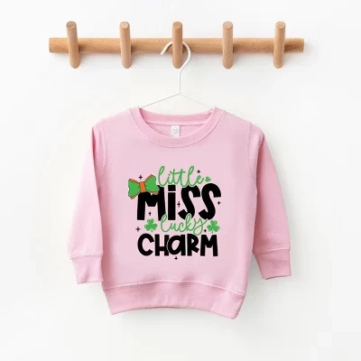 Молодежная ультрамягкая толстовка с рисунком Little Miss Lucky Charm, розовая