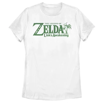 Женская футболка Nintendo Zelda Link's Awakening, белая