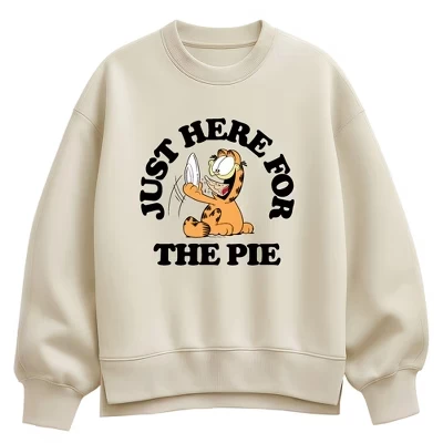 Женский свитшот Garfield Here For The Pie, кремовый