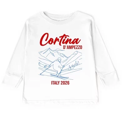 Детский лонгслив The Juniper Shop Cortina D'Ampezzo, белый