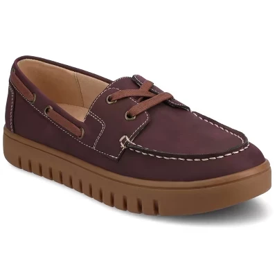 Женские мокасины Journee Marion Boat Shoe oxblood