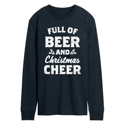 Мужская футболка с длинным рукавом Beer And Cheer с графическим рисунком