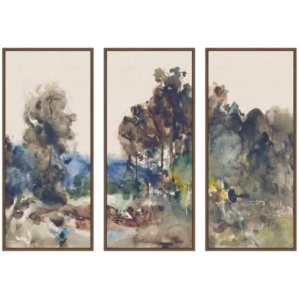 Набор из 3 картин Kate and Laurel Landscape Sketch