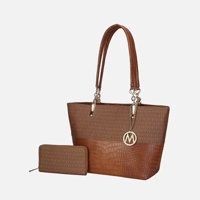 Женская вместительная внутренняя сумка Sasha Tote из веганской кожи от Mia K tan
