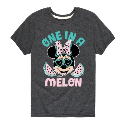 Футболка One In A Melon с коротким рукавом и графическим рисунком heather charcoal
