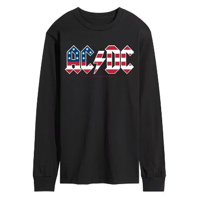 Мужская футболка с длинным рукавом и графическим принтом с логотипом Americana, черная