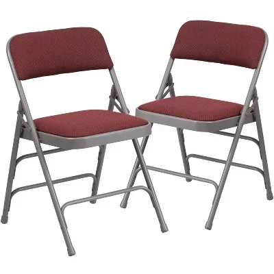 Складные стулья Flash Furniture Hercules, 2 шт., бордовые