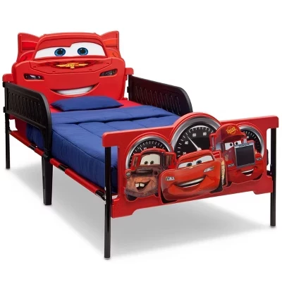 Детская 3D кровать для малышей disney pixar cars молния Маккуин