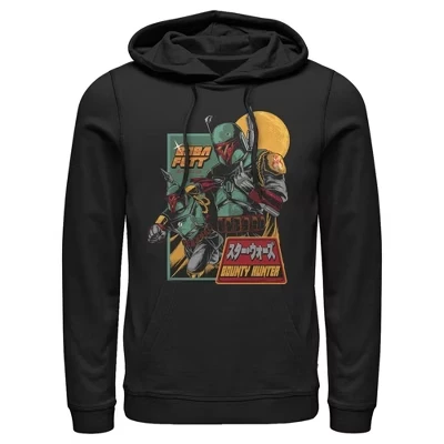 Мужское худи Star Wars Боба Фетт, охотник, чёрное