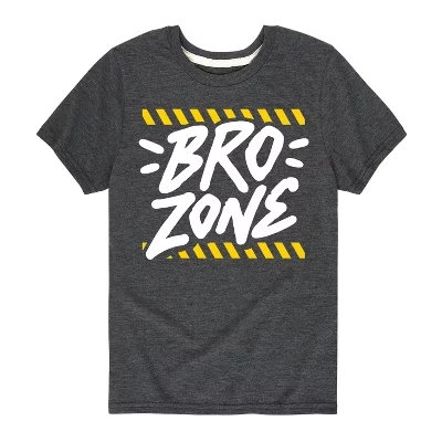 Футболка с коротким рукавом Bro Zone с графическим рисунком heather charcoal