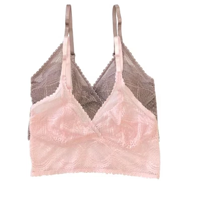 | Бюстгальтер без косточек Finesse Cami, 2 шт. | Бюстгальтер без косточек | Кружево | Поддержка