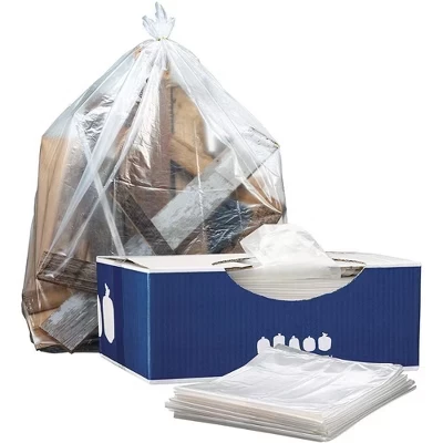 Мусорные пакеты plasticplace 212 л прозрачные