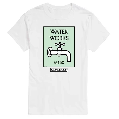 Мужская футболка Monopoly Waterworks с принтом, белая