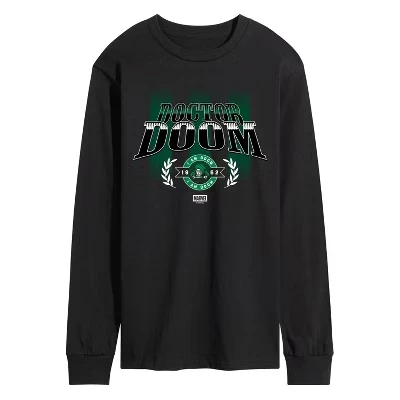 Мужской лонгслив Fantastic Four Doom Soccer Jersey, черный