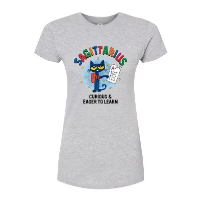 Женская приталенная футболка с изображением стрельца heather grey