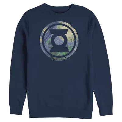 Мужская толстовка с логотипом Green Lantern Starry Night