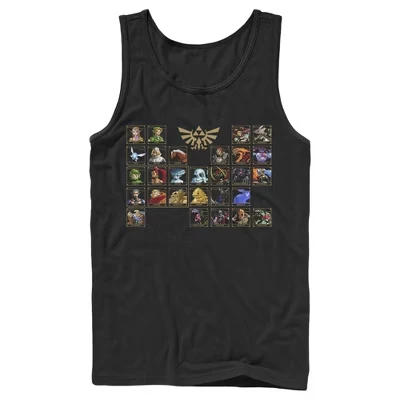 Мужская майка Nintendo Zelda Ocarina, черная