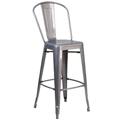 Барный стул Flash Furniture Lincoln, 76 см, серебристый
