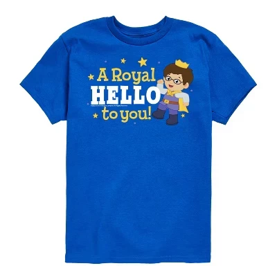 Мальчиковая футболка daniel tiger a royal hello, синяя