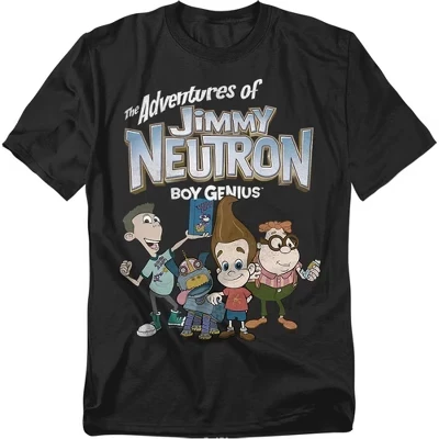 Футболка для взрослых Jimmy Neutron Group черная