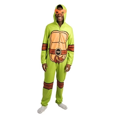 Унисекс кигуруми TMNT с капюшоном, зеленый