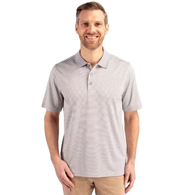 Мужское поло Cutter & Buck Forge Stripe Stretch, полированный